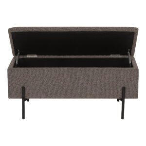 Alternative view of Watford Bænk med opbevaring, bouclé, brun, 95x36,5x43 cm, HN1061