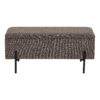 Watford Bænk med opbevaring, bouclé, brun, 95x36,5x43 cm, HN1061