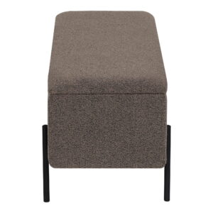 Watford Bænk med opbevaring, bouclé, brun, 95x36,5x43 cm, HN1061 - Billede 5