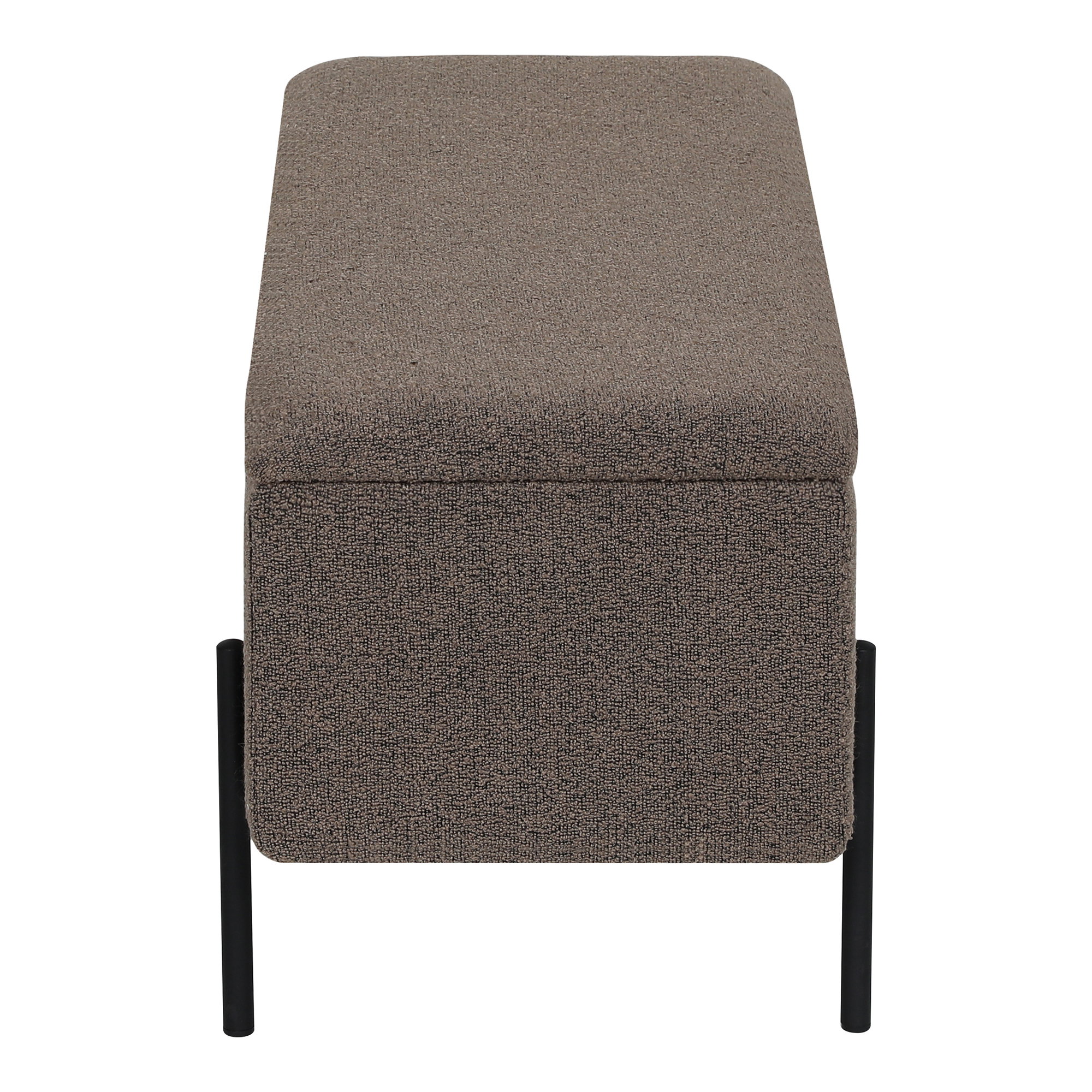 Watford Bænk med opbevaring, bouclé, brun, 95x36,5x43 cm, HN1061 - Billede 5