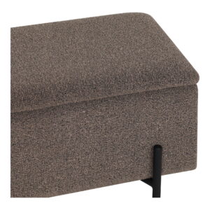 Watford Bænk med opbevaring, bouclé, brun, 95x36,5x43 cm, HN1061 - Billede 6