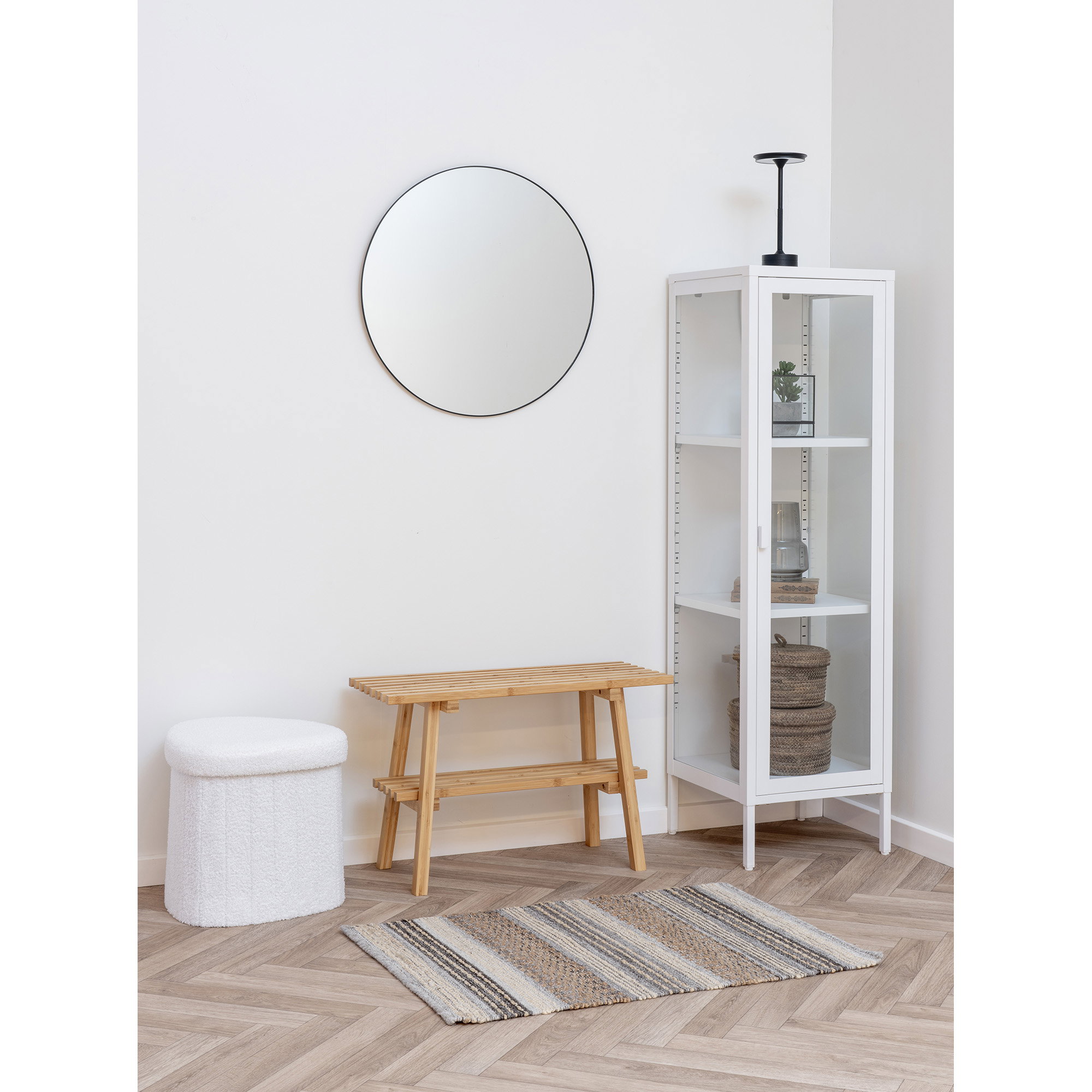 Ember Bænk, bambus, natur, 70x28x45 cm - Billede 4
