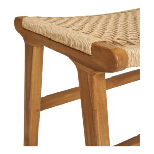 Derby Fodskammel, teak, natur, 60x40x42 cm - Billede 4