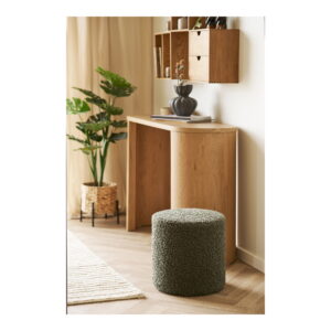 Ejby Puf, teddy, grøn, ø34x36 cm, HN1301 - Billede 4