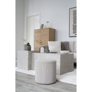 Alternative view of Ejby Puf, bouclé, beige, ø34x36 cm, HN1233