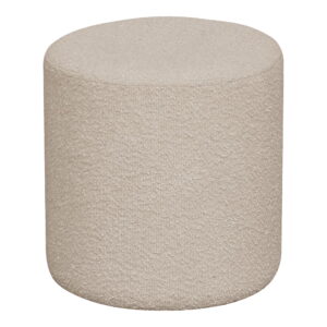 Ejby Puf, bouclé, beige, ø34x36 cm, HN1233