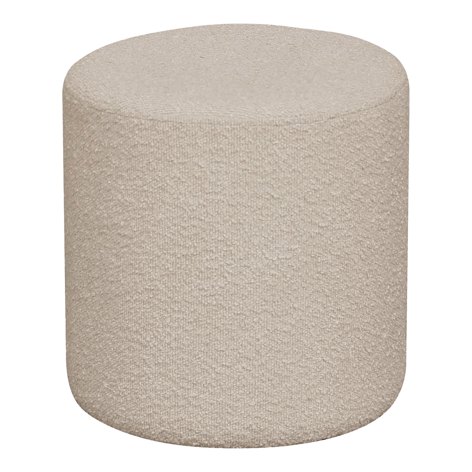 Ejby Puf, bouclé, beige, ø34x36 cm, HN1233