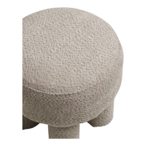 Canberra Puf, mørk sand, ø43x43 cm, HN1258 - Billede 3