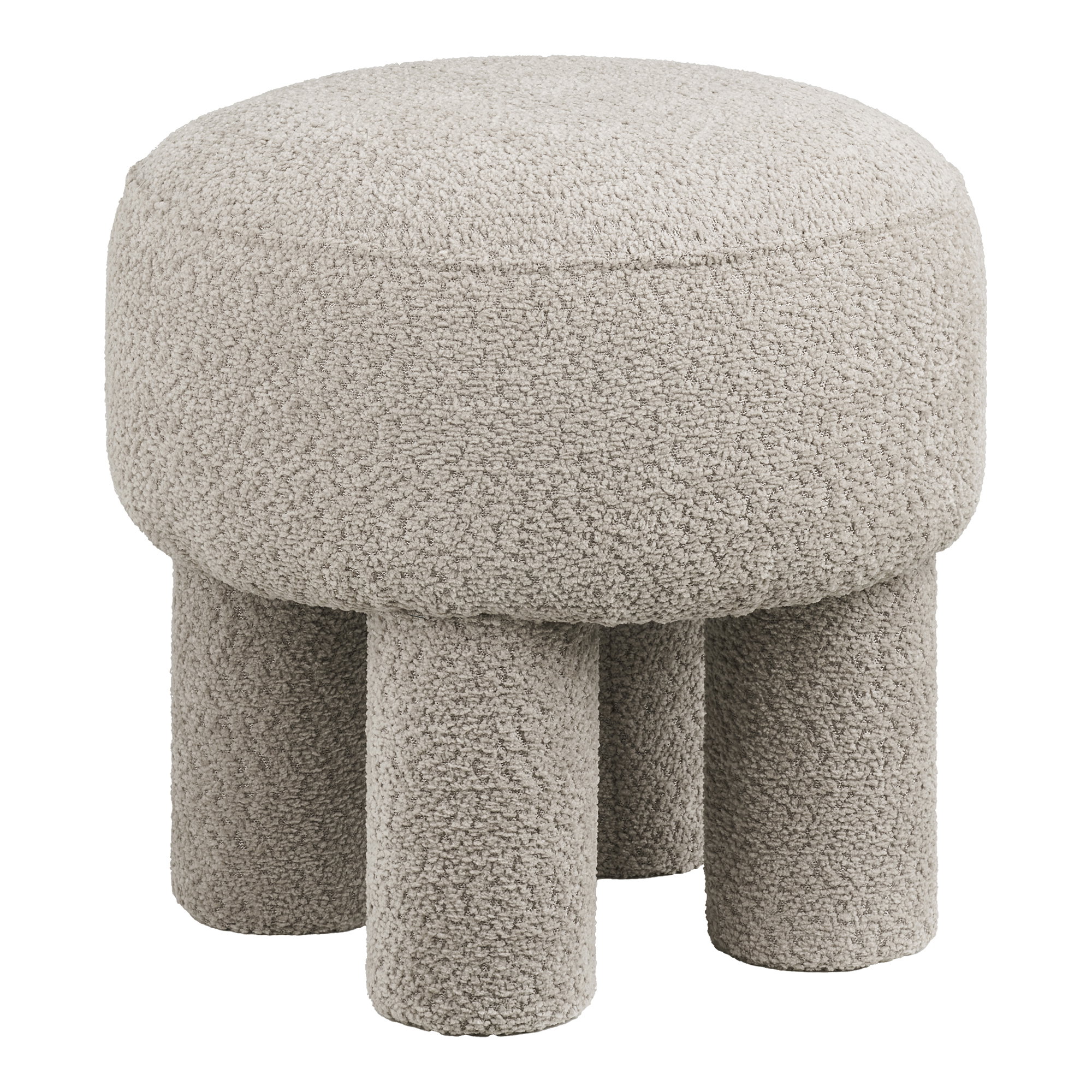 Canberra Puf, mørk sand, ø43x43 cm, HN1258