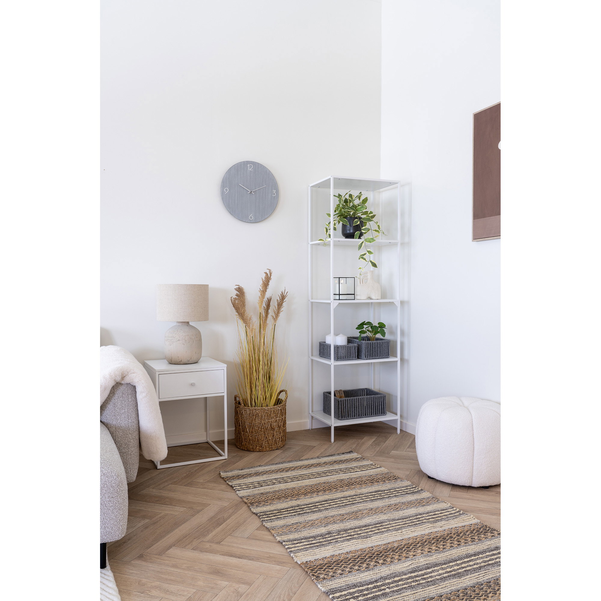 Paisley Puf, off-white, ø48x38 cm, HN1259 - Billede 6