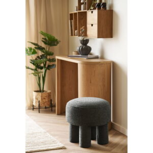 Canberra Puf, koksgrå, ø43x43 cm, HN1312 - Billede 4