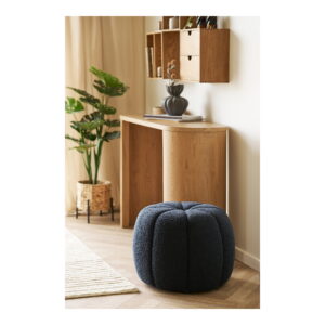 Paisley Puf, marine, ø48x38 cm, HN1311 - Billede 4