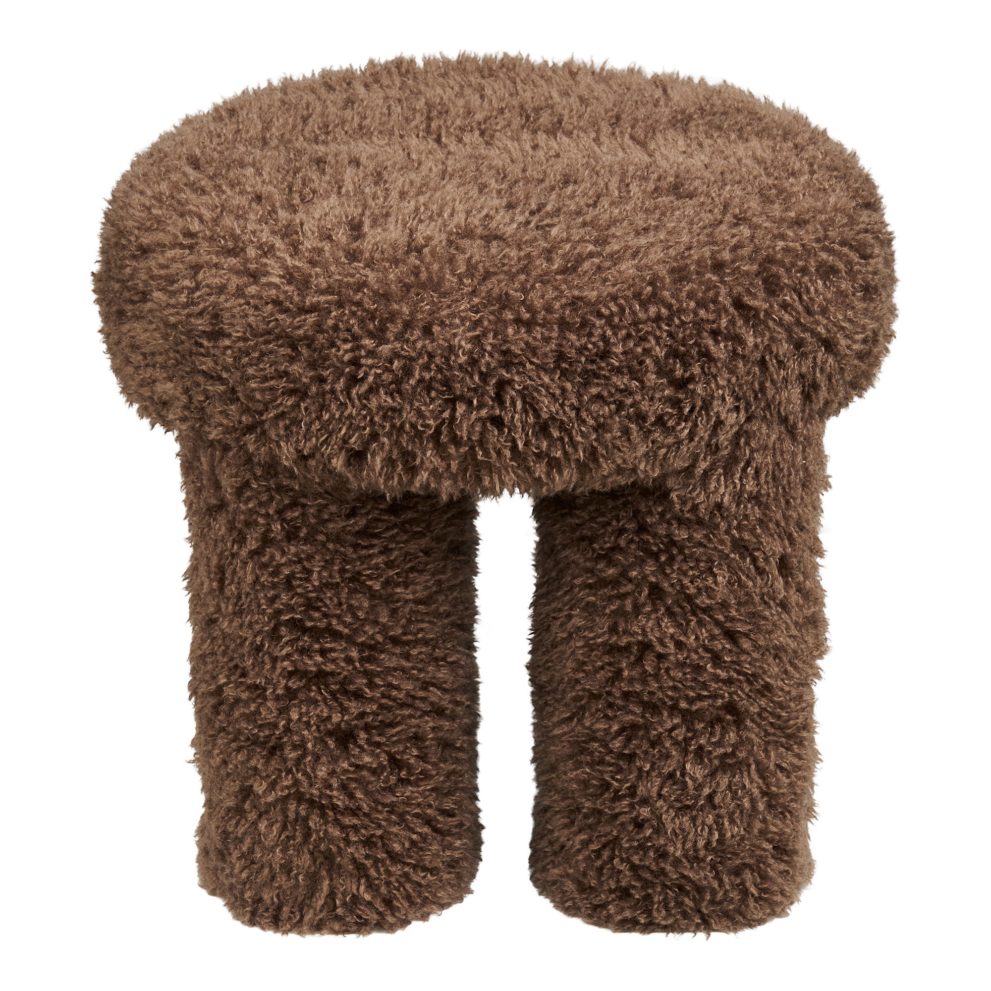 Gisborne Puf, brun, ø42x38 cm, HN1355 - Billede 3