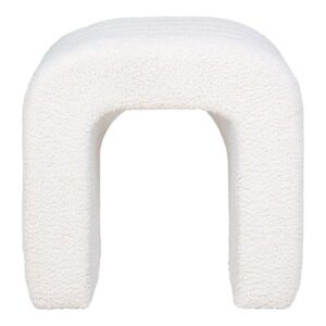Alternative view of Colma Puf, teddy, hvid, 42x41x36 cm, HN1234
