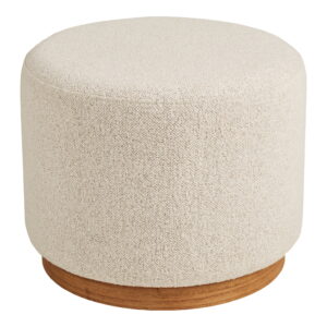 Daisy Puf, sand, ø50x41 cm, HN1083