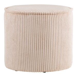 Alternative view of Taupo Puf, fløjl, beige, ø40x35 cm, HN1424