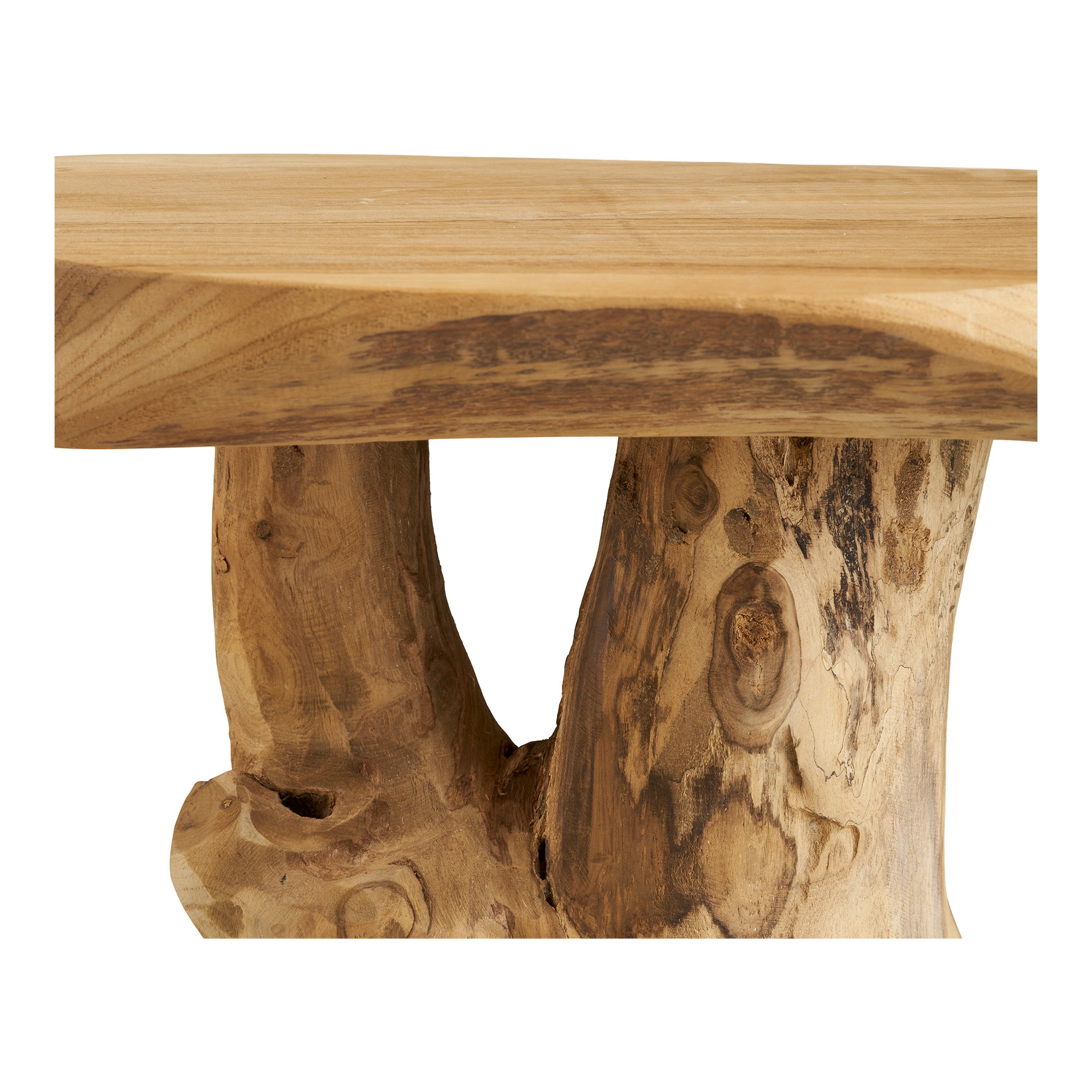 Palena Hjørnebord, teak, natur, ø40x45 cm - Billede 3