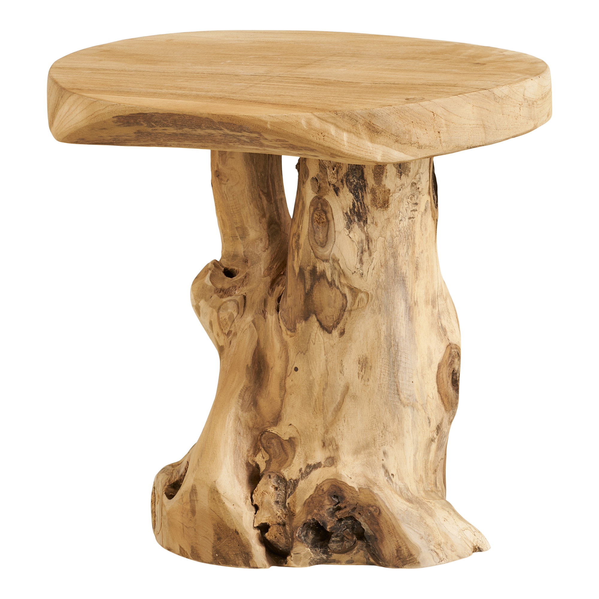 Palena Hjørnebord, teak, natur, ø40x45 cm