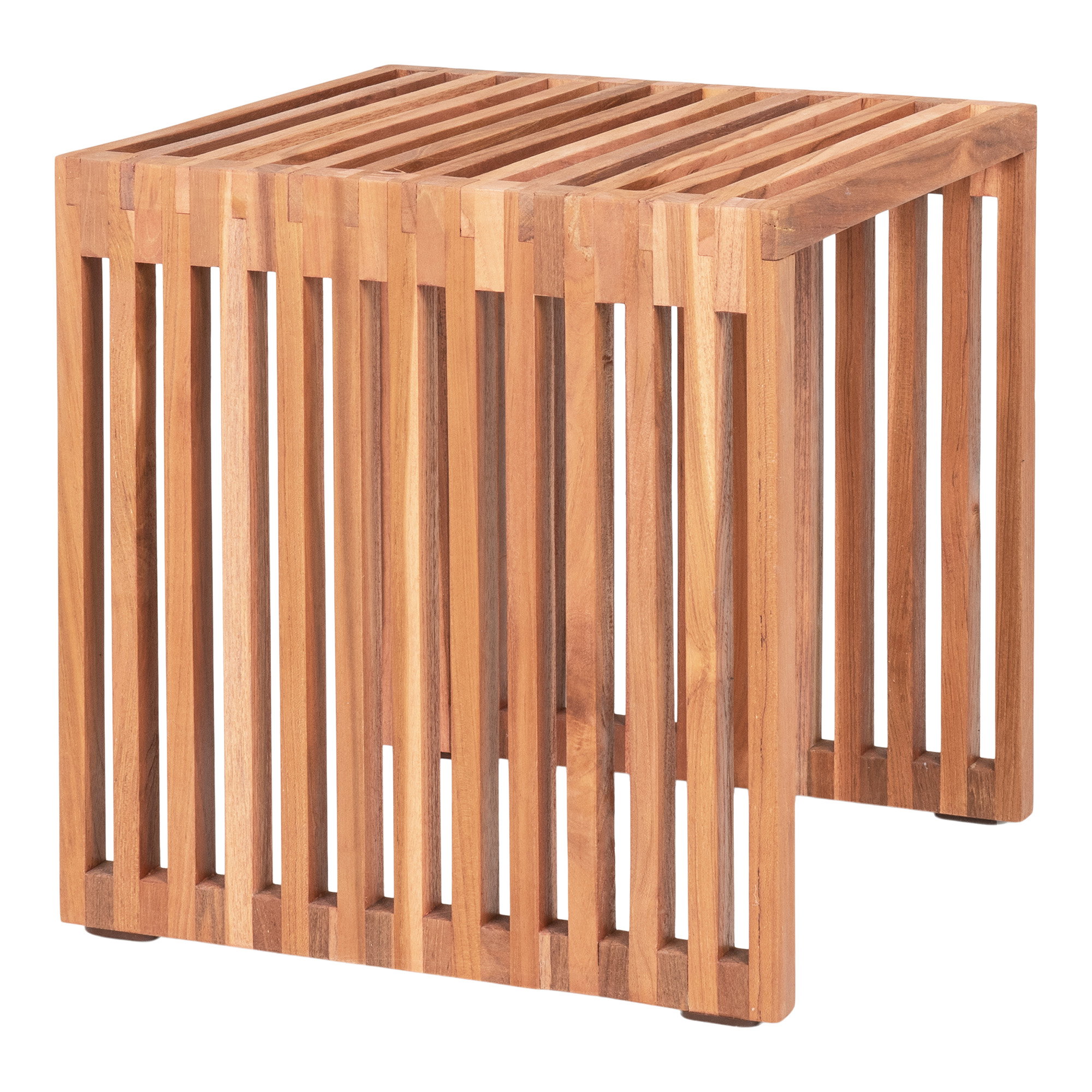 Pego Hjørnebord, teak, natur, 40x40x40 cm - Billede 3