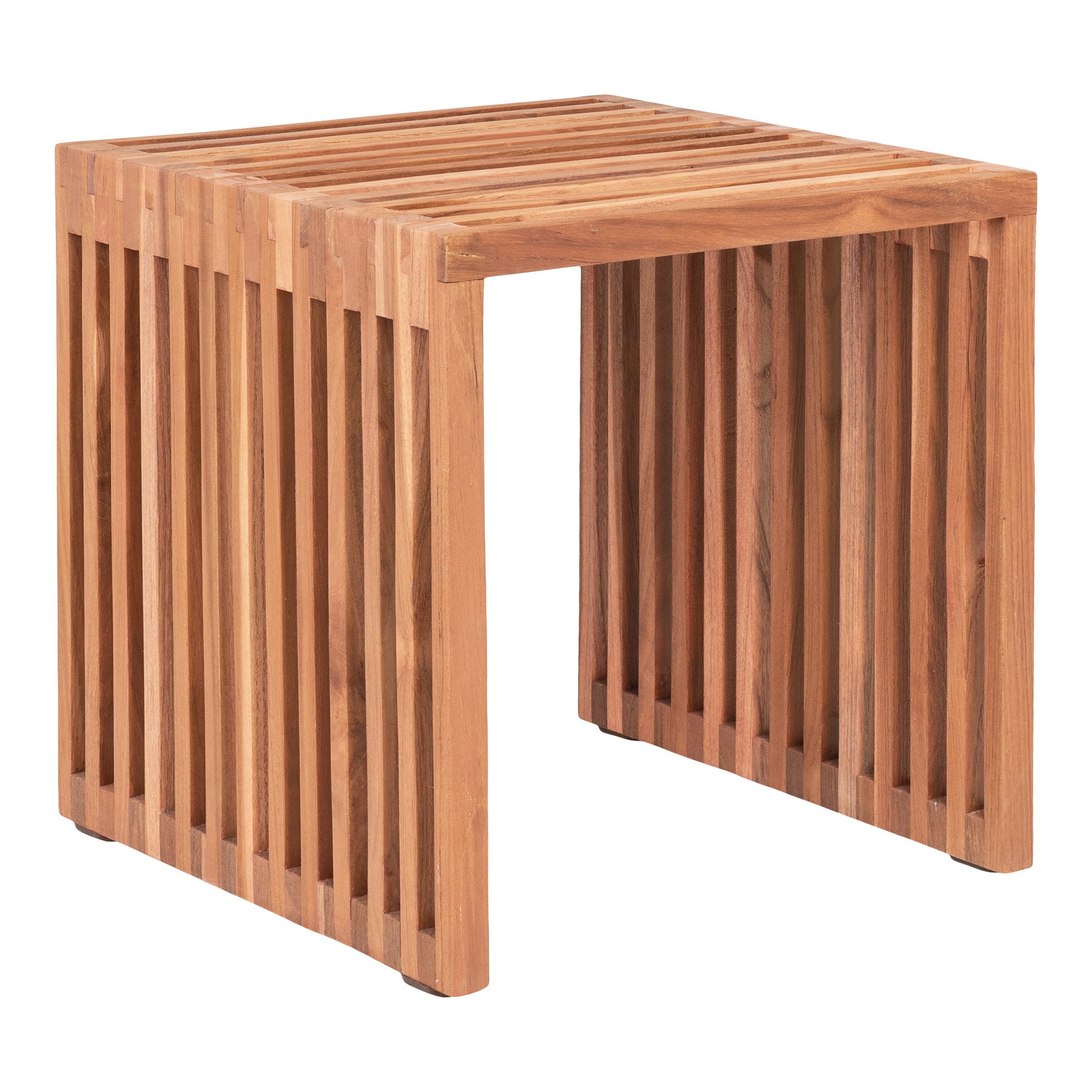 Pego Hjørnebord, teak, natur, 40x40x40 cm