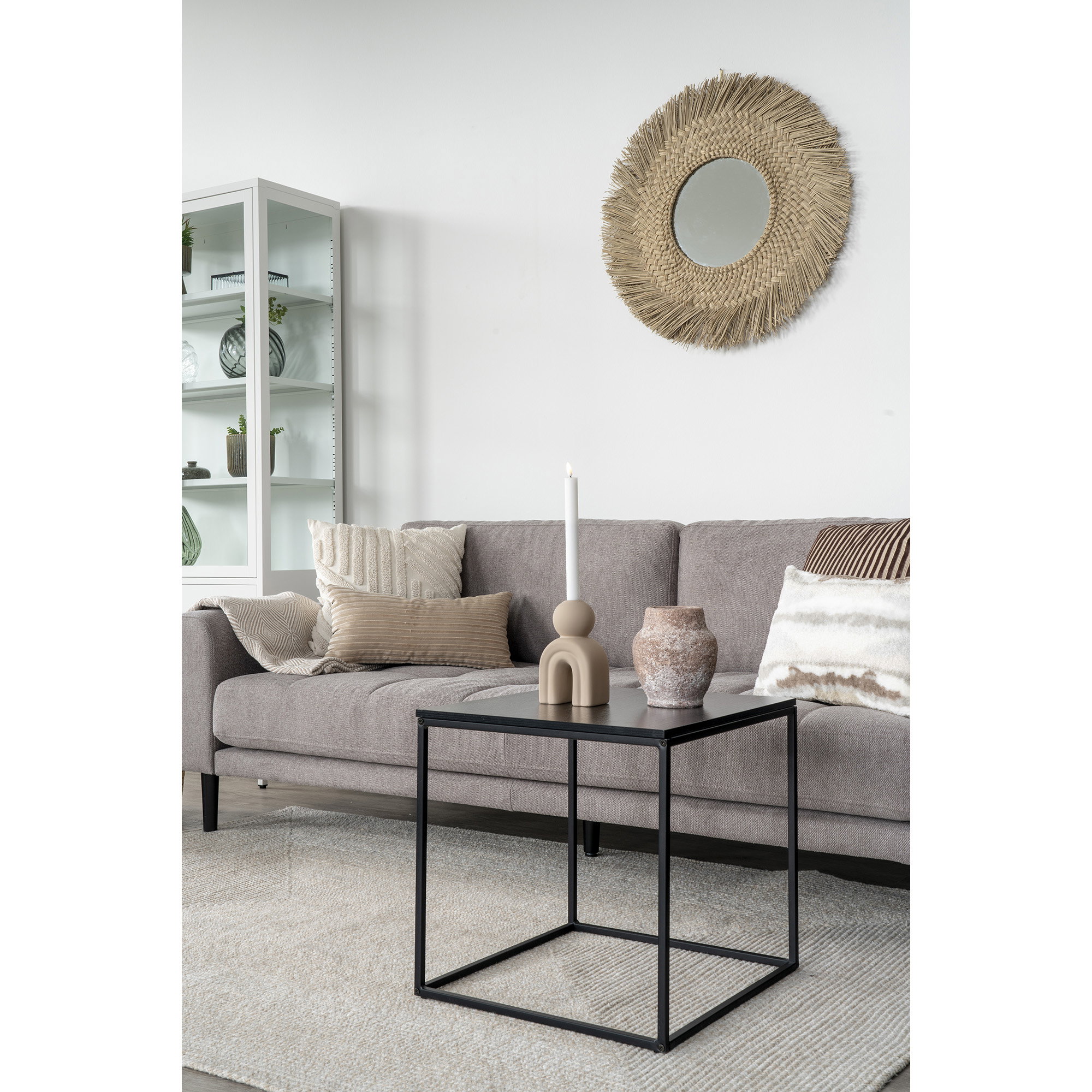 Vita Hjørnebord, sort, sort stel, 45x45x45 cm - Billede 9