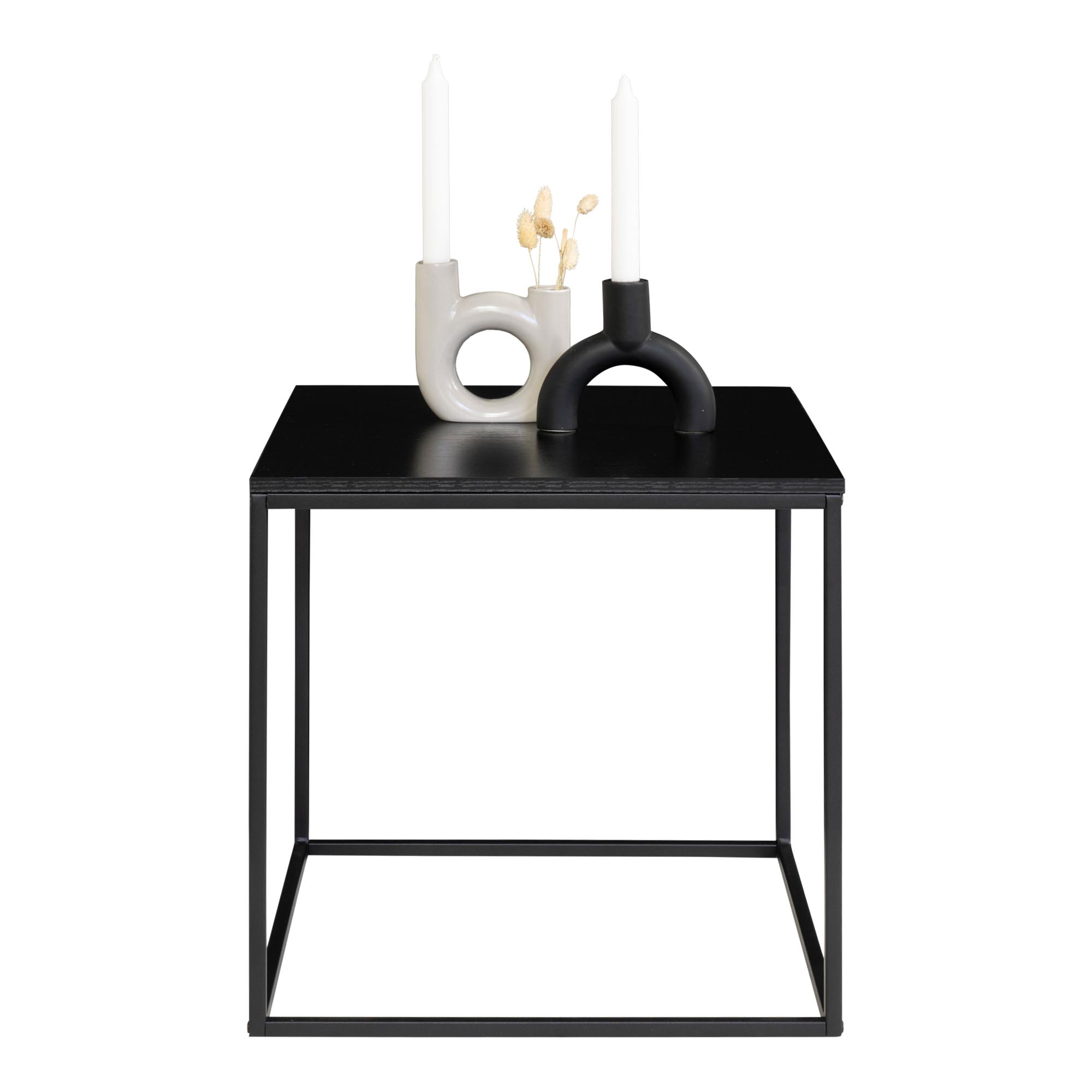 Vita Hjørnebord, sort, sort stel, 45x45x45 cm - Billede 3