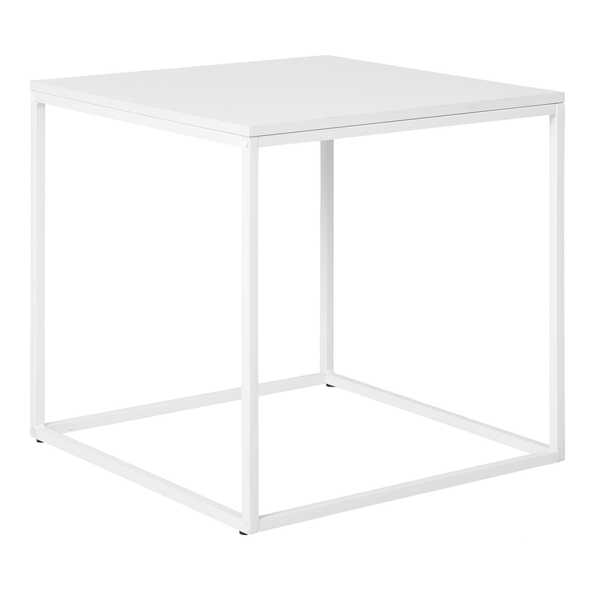 Vita Hjørnebord, hvid, hvidt stel, 45x45x45 cm