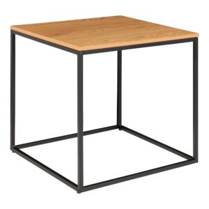 Alternative view of Vita Hjørnebord, egetræslook, sort stel, 45x45x45 cm