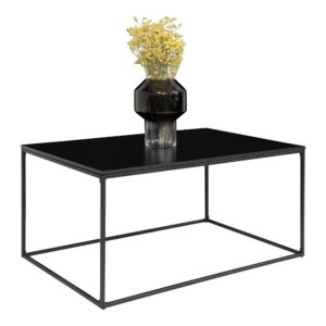 Vita Sofabord, sort, sort stel, 60x90x45 cm