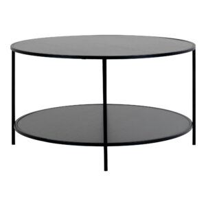 Vita Sofabord, sort, sort stel, Ø80x45 cm - Billede 3