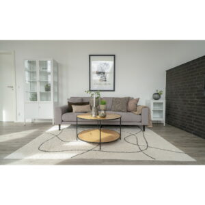Vita Sofabord, egetræslook, sort stel, Ø80x45 cm - Billede 4