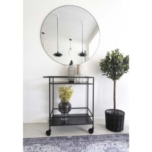 Vita Barvogn, 2 hylder, sort, sort stel, 68x40x79 cm - Billede 6