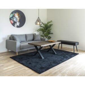 Toulon Sofabord med bølget kant, egetræ, smoked, 70x120x50 cm - Billede 6