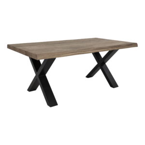 Toulon Sofabord med bølget kant, egetræ, smoked, 70x120x50 cm