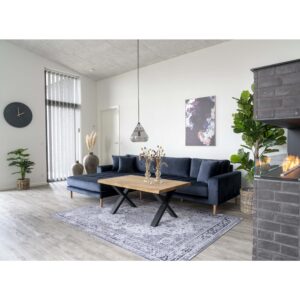 Toulon Sofabord med bølget kant, egetræ, natur, 70x120x50 cm - Billede 6