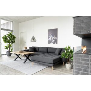 Toulon Sofabord med bølget kant, egetræ, natur, 70x120x50 cm - Billede 7