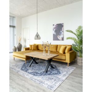 Toulon Sofabord med bølget kant, egetræ, natur, 70x120x50 cm - Billede 8