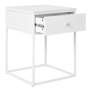 Vita Hjørnebord, 1 skuffe, hvid, hvidt stel, 40x40x55 cm - Billede 3