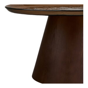 Orvieto Sofabord, askefiner/glas, brun, ø80x42 cm - Billede 4