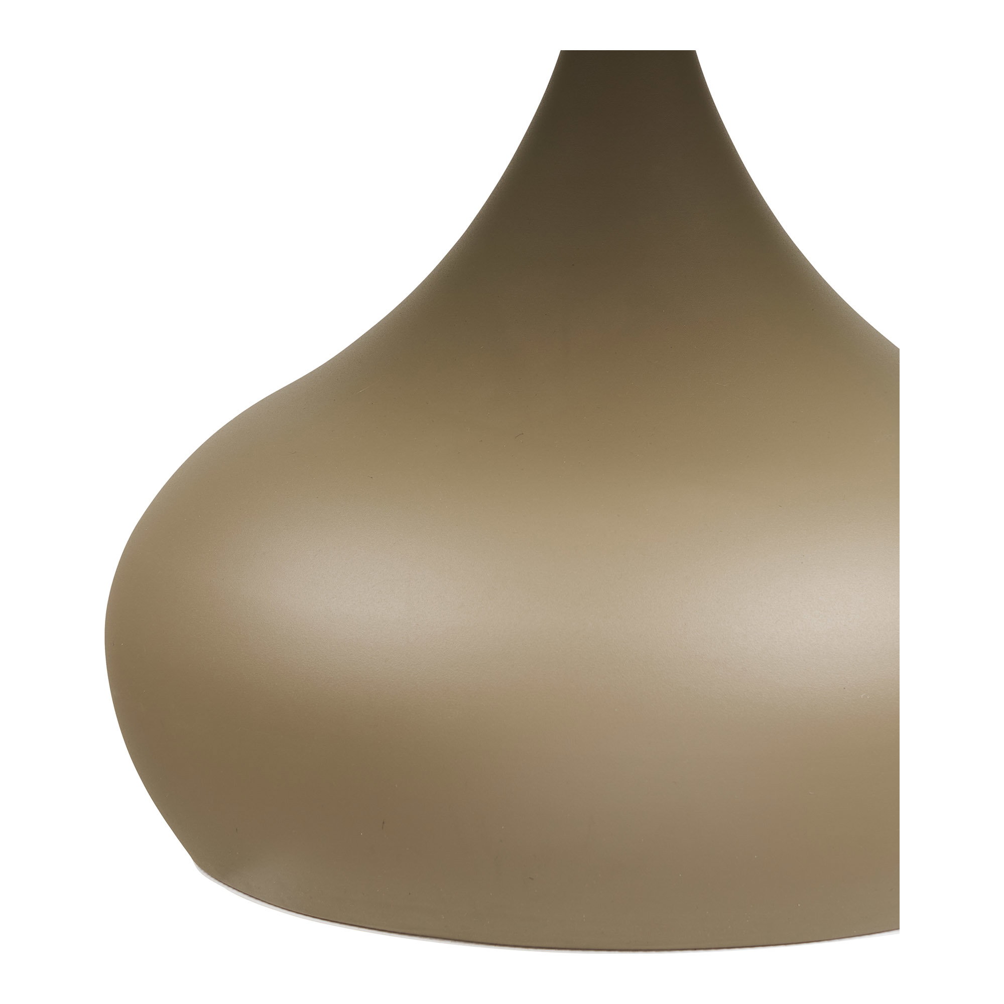 Pienza Sofabord, metal/hærdet glas, khaki, ø70x42 cm - Billede 4