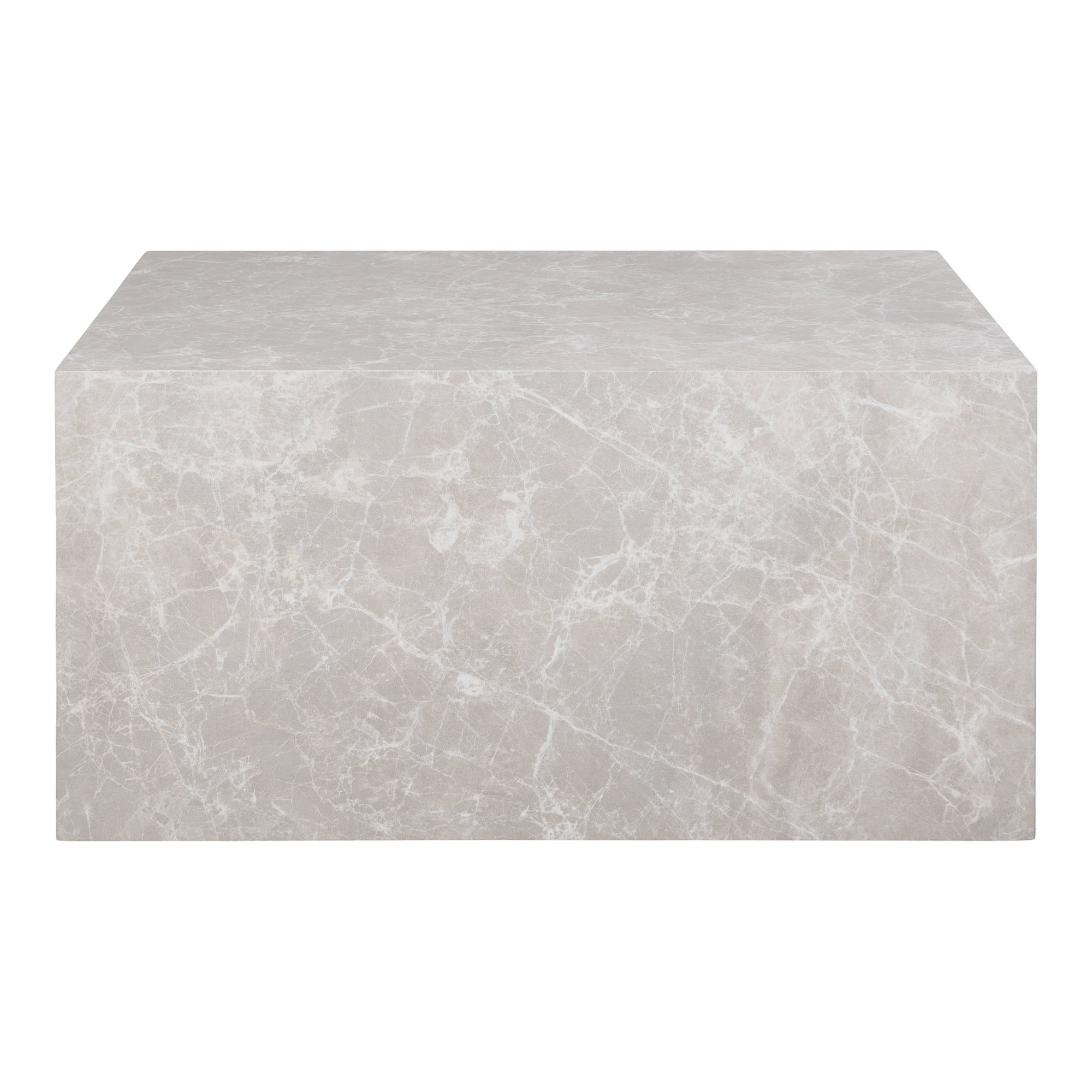 Prague Sofabord, marmor look, beige, 60x80x40 cm - Billede 2