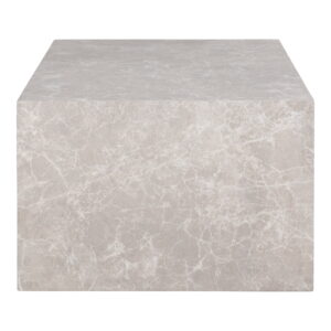 Prague Sofabord, marmor look, beige, 60x80x40 cm - Billede 3