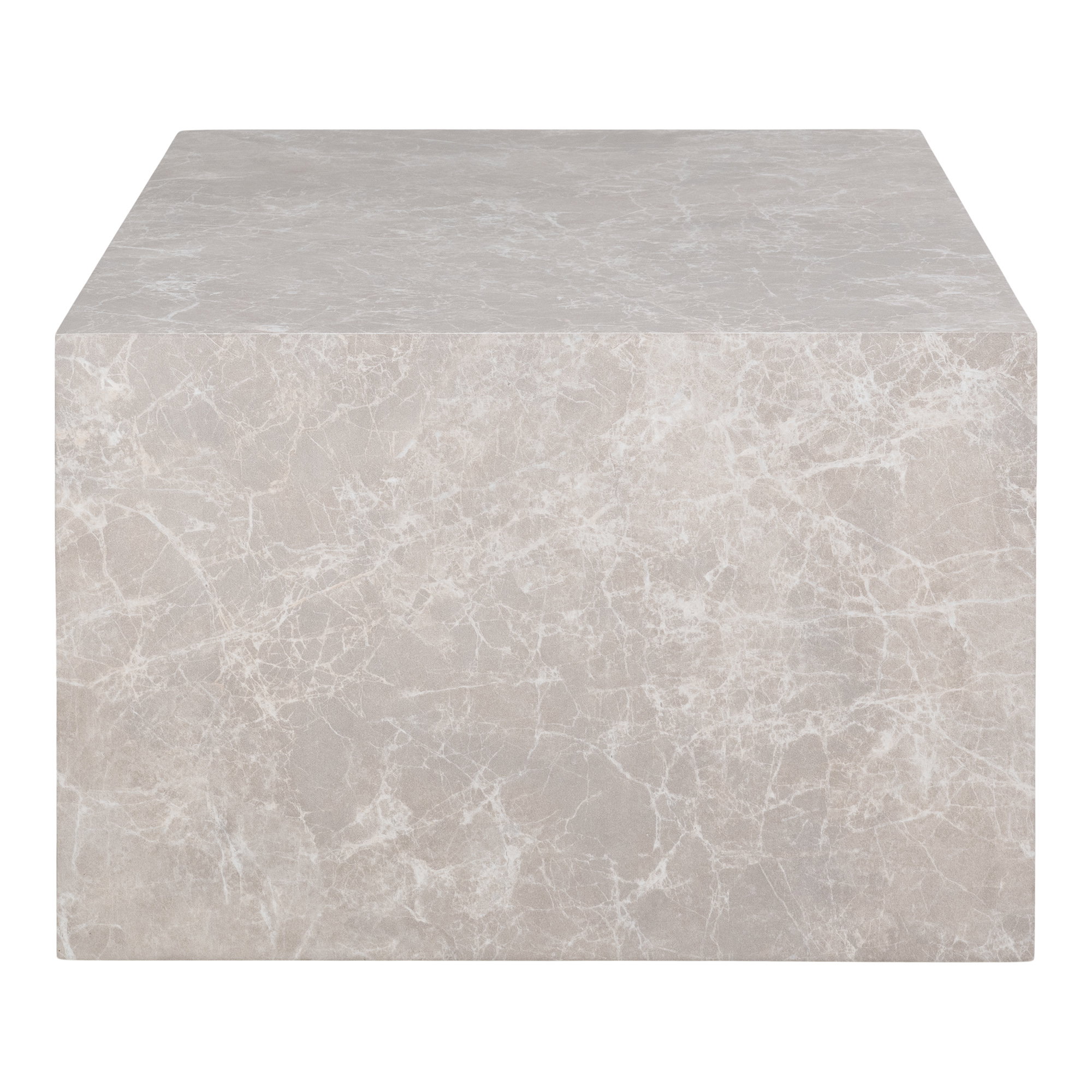 Prague Sofabord, marmor look, beige, 60x80x40 cm - Billede 3