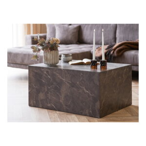 Prague Sofabord, marmor look, brun, 60x80x40 cm - Billede 5