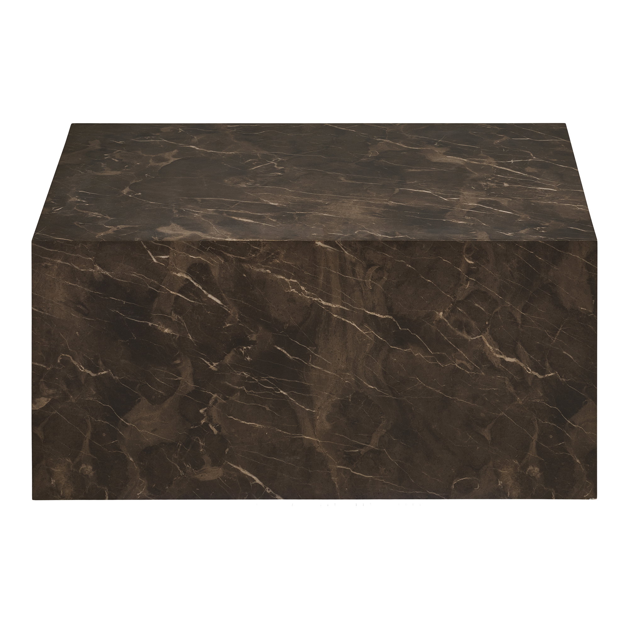 Prague Sofabord, marmor look, brun, 60x80x40 cm - Billede 2