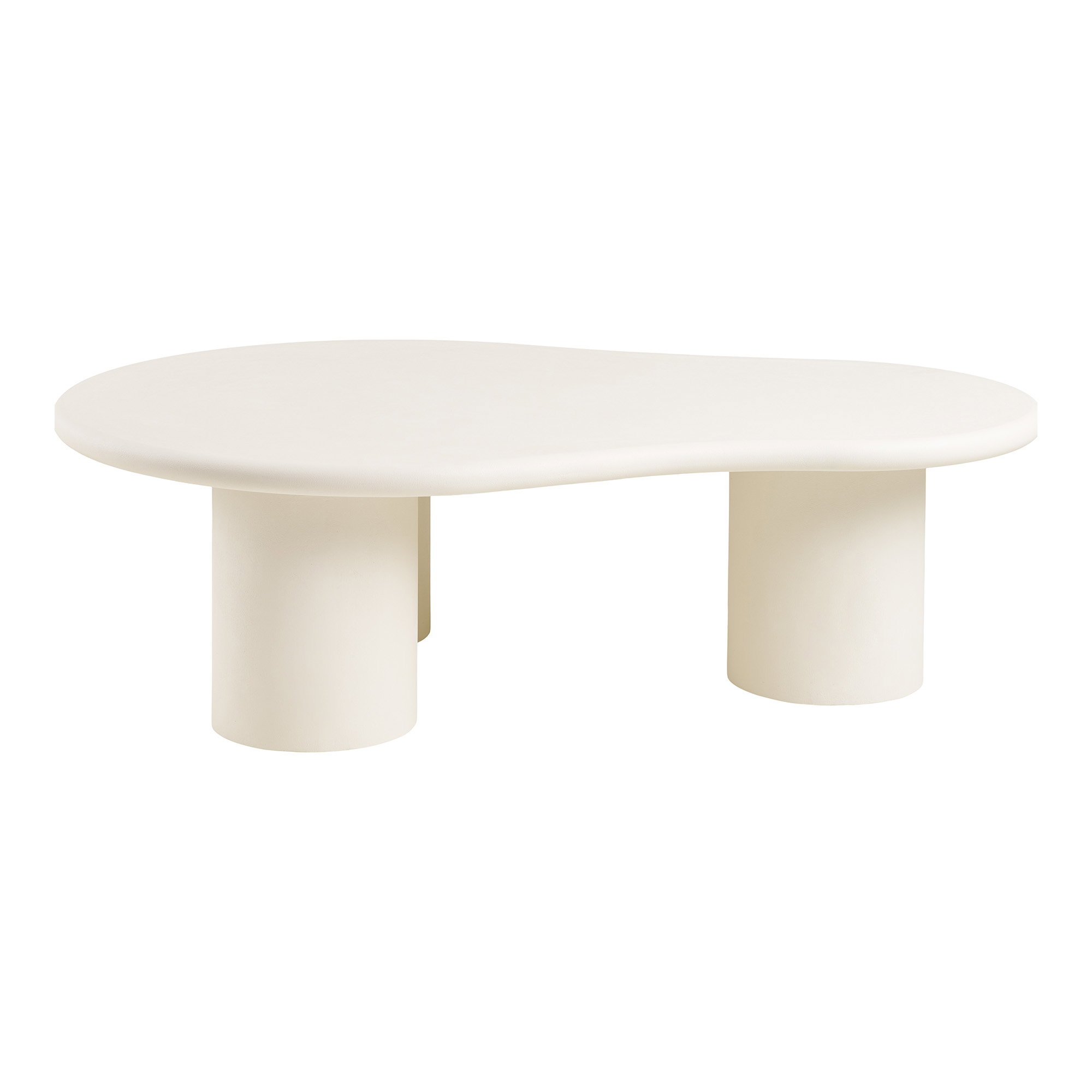 Palmera Sofabord, cement look, off-white, 80x120x35 cm - Billede 2