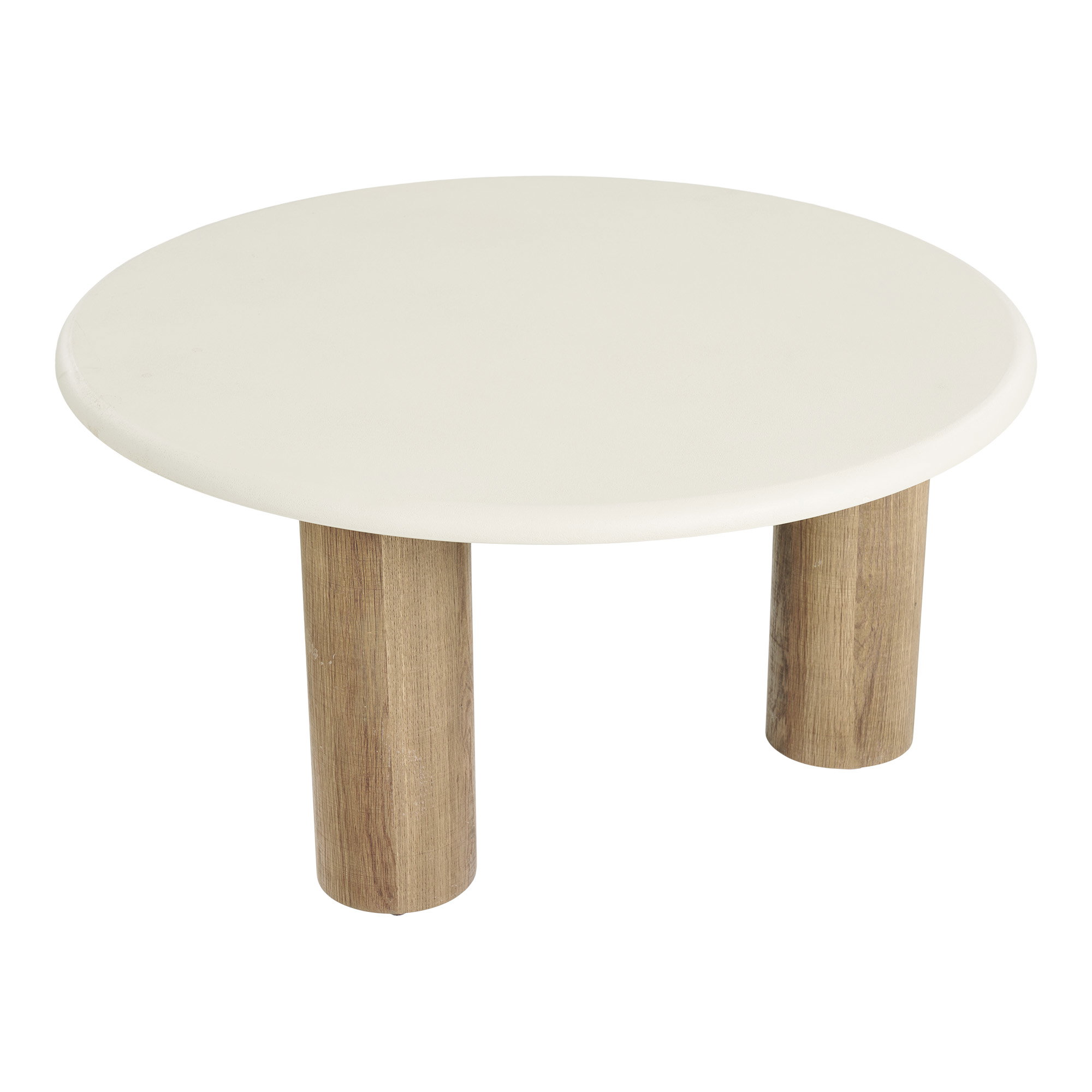 Fondi Sofabord, cement look, sand/brun, ø80x40 cm - Billede 2