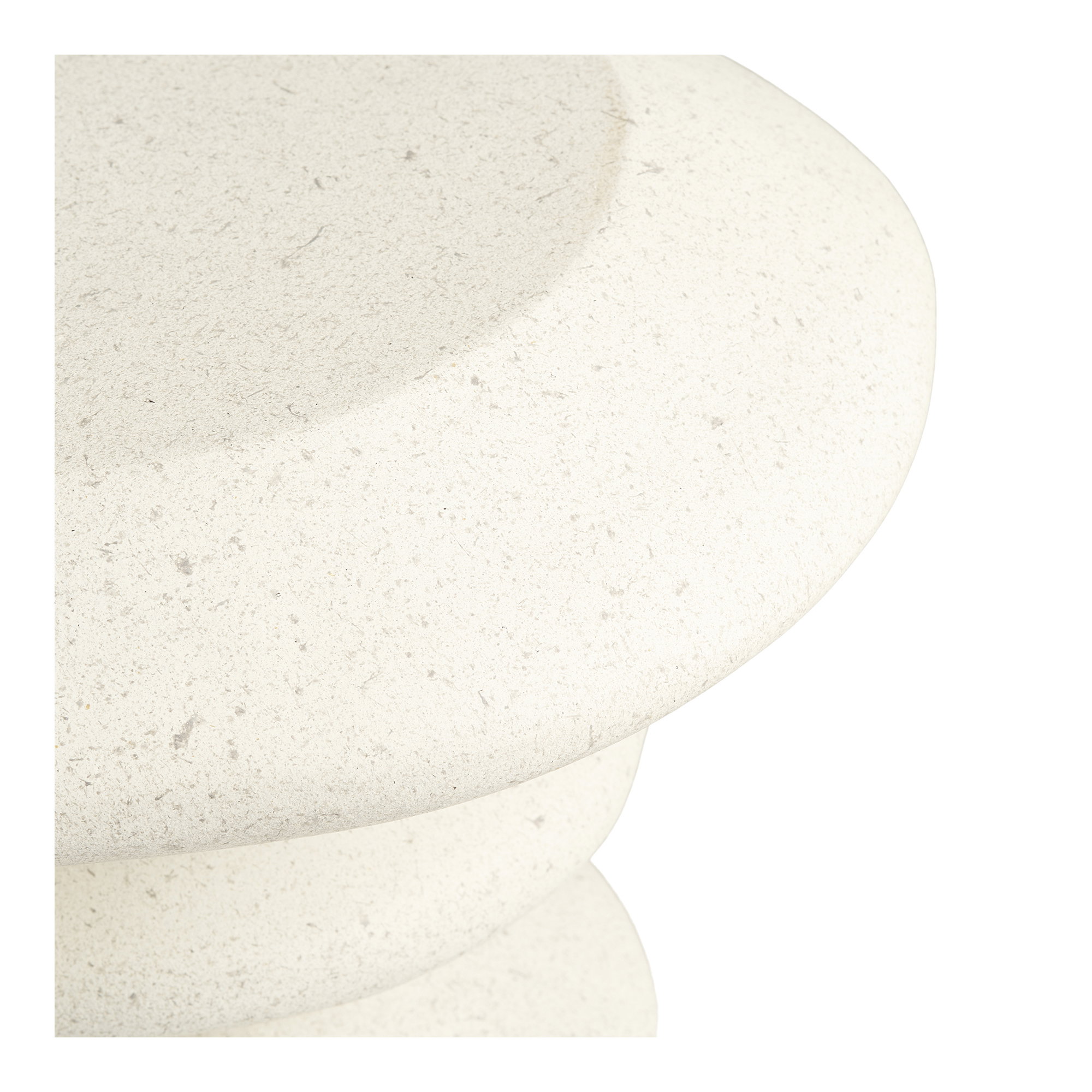 Blackburn Hjørnebord, fiberclay, hvid, 43x39x45 cm - Billede 2