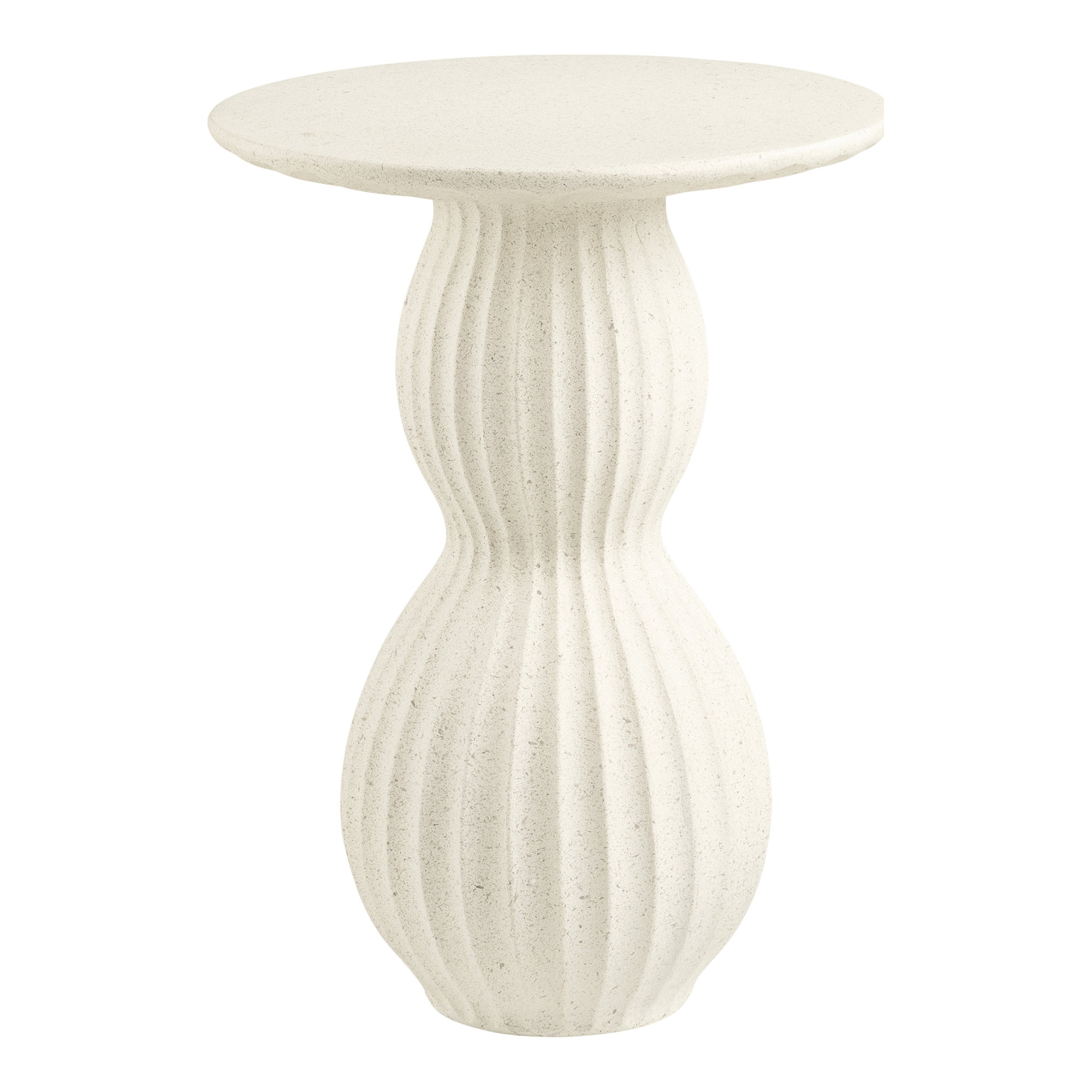 Newtown Hjørnebord, fiberclay, hvid, ø40x55 cm - Billede 2