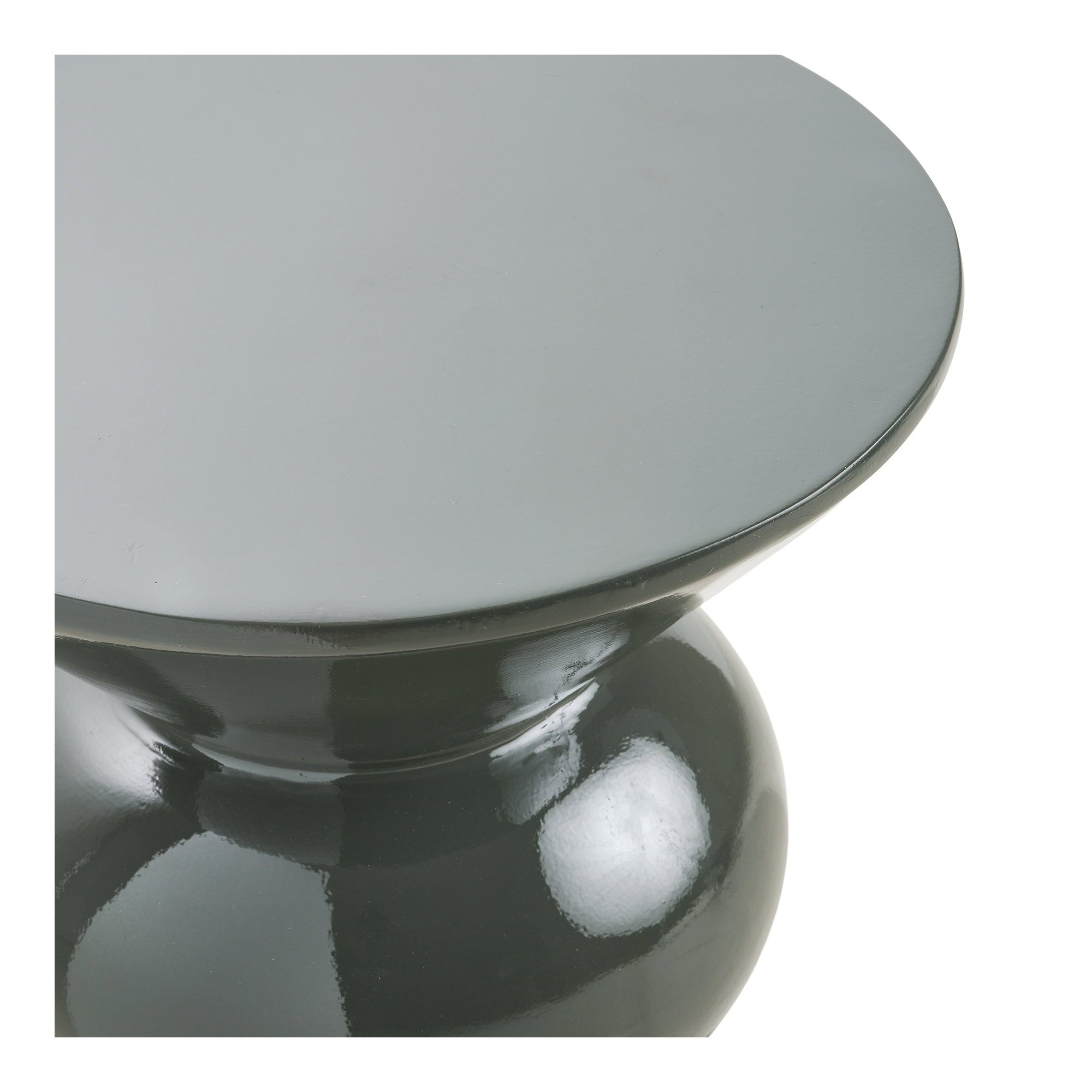 Rosolina Hjørnebord, glasfiber, grøn, ø34x41 cm - Billede 2